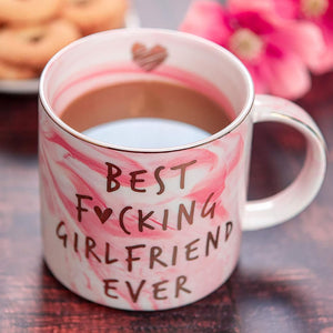 Best Girlfriend Ever Mug, Valentines Day Gift Pink Mug, Funny Birthday Valentines Gift For Her, For Family 683805