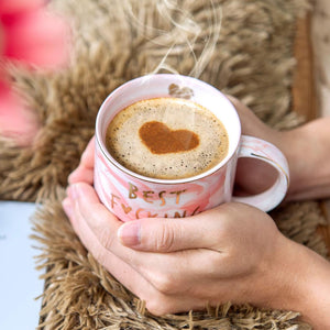 Best Girlfriend Ever Mug, Valentines Day Gift Pink Mug, Funny Birthday Valentines Gift For Her, For Family 683805