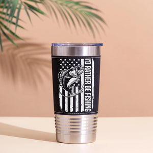 Fishing Leather Tumbler, Fisherman Leather Tumbler, Father’s Day Gift, Fishing Gift for Him, Dad, Husband 683855