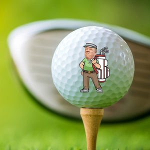 Funny Trump Face Golf Balls, Funny Golf Ball Gift For Men, Gift For Golf Lovers 683986