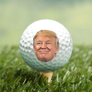 Funny Trump Face Golf Balls, Funny Golf Ball Gift For Men, Gift For Golf Lovers 684014