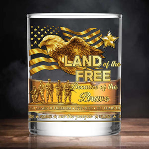 250 Years of Freedom Whiskey Glass | We The People 1776–2026 Whiskey Glass | Patriotic Whiskey Glass 684045