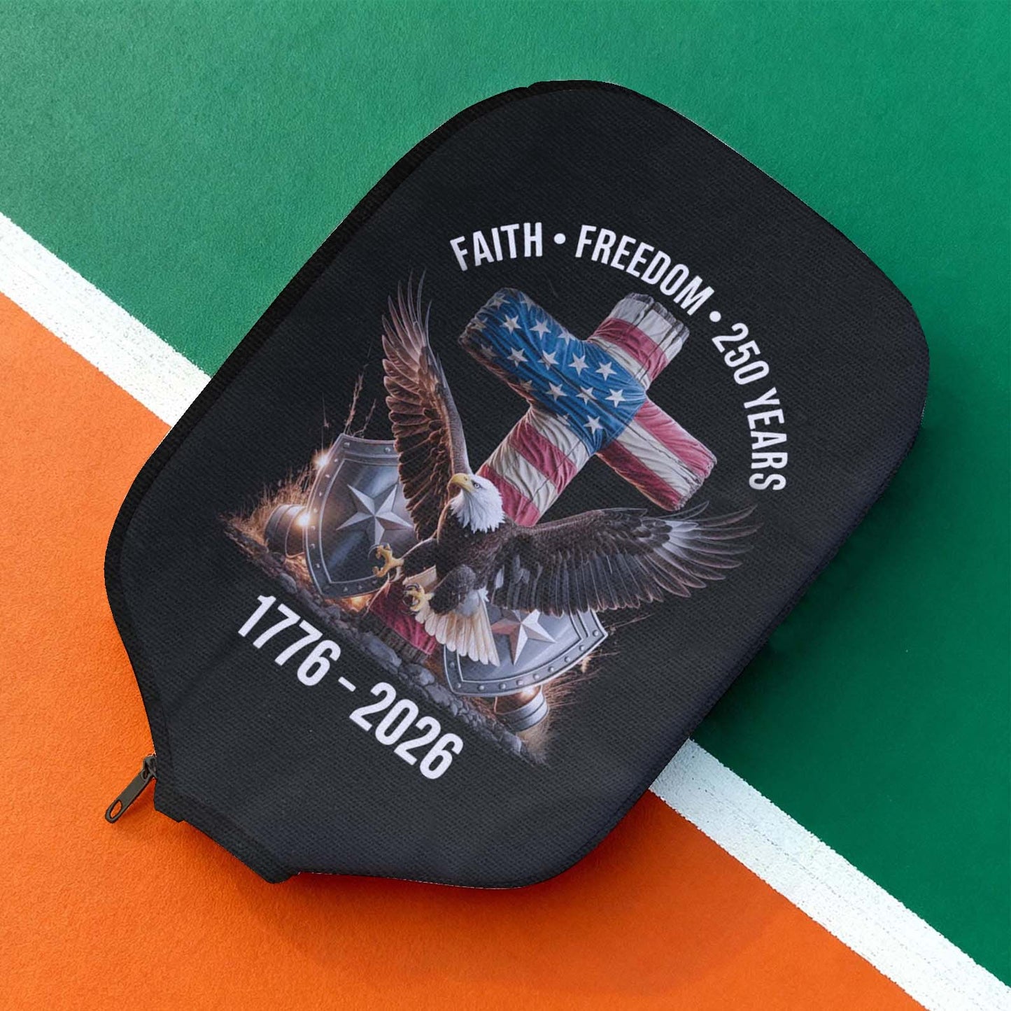 250 Years of Freedom Pickleball Cover | Patriotic Eagle 4th of July 1776–2026 Pickleball Cover 684130