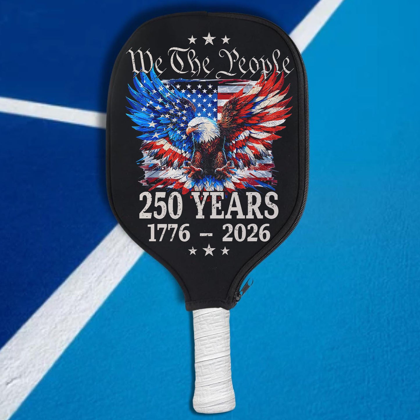 250 Years We The People Pickleball Cover | Patriotic Eagle US Flag Pickleball Cover | 4th of July 1776–2026 684131