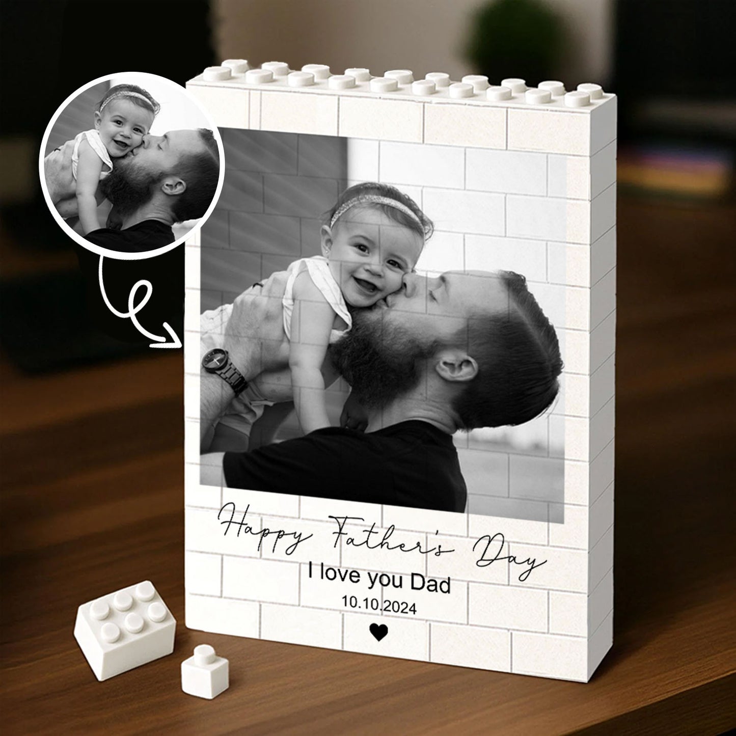 Custom Photo Dog Building Brick Blocks | Personalized Building Block Keepsake for Dog Lovers 684286