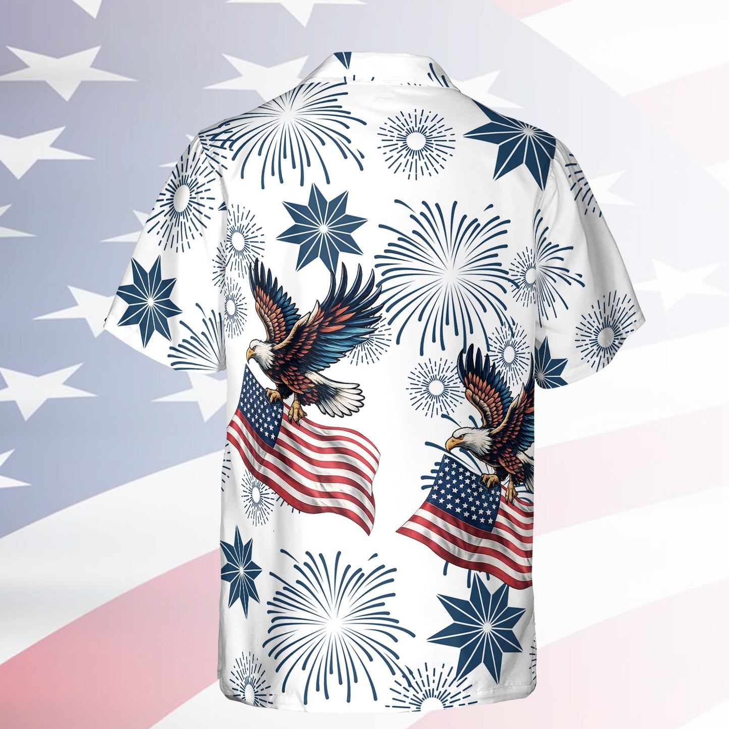 250 Years 1776-2026 Patriotic Hawaiian Shirt, Eagle US Flag AOP Hawaii Shirt, 4th of July Gift 684847