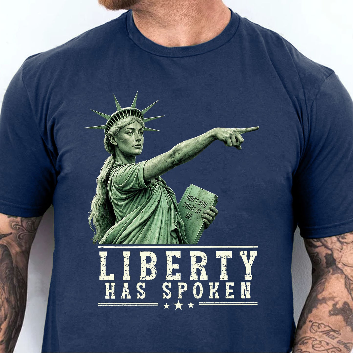 Sophie Cunningham Pointing Shirt, Liberty Has Spoken Tee, Patriotic Lady Liberty Graphic T-Shirt 685590
