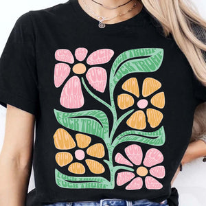 Subtle Floral 8647 Anti Trump Shirt – Progressive Fuck Trump Tee For Democrats And Pro-Democracy Supporters Dark Shirt 682197