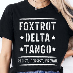 Foxtrot Delta Tango Shirt – Bold 8647 Anti Trump FDT Shirt, Resist Political T-Shirt, Pro Roe v. Wade Republican Protest Dark Shirt 682188