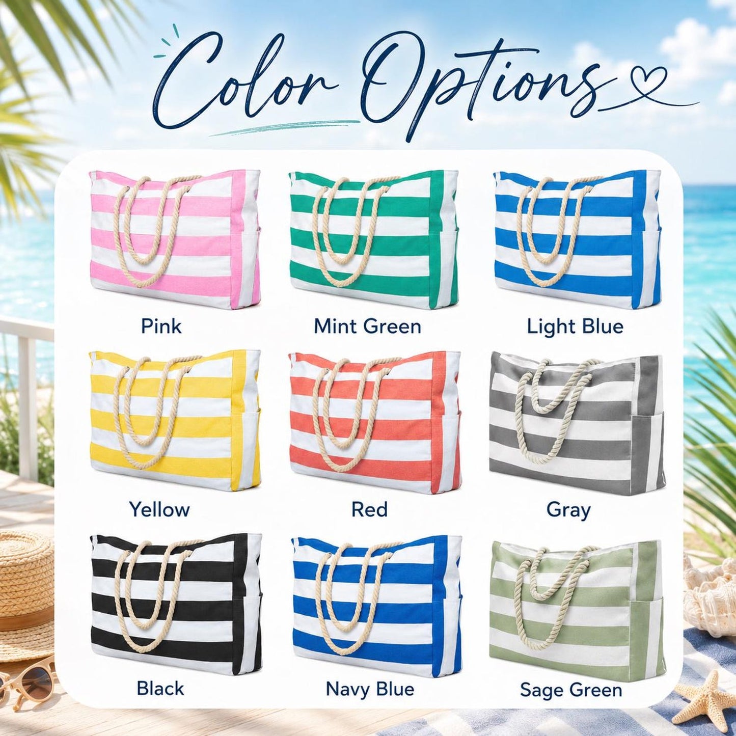 Custom Name Beach Bag With Zipper | Personalized Waterproof Pool Tote | Embroidered Girls Trip Bag | Summer Vacation Gift 685502