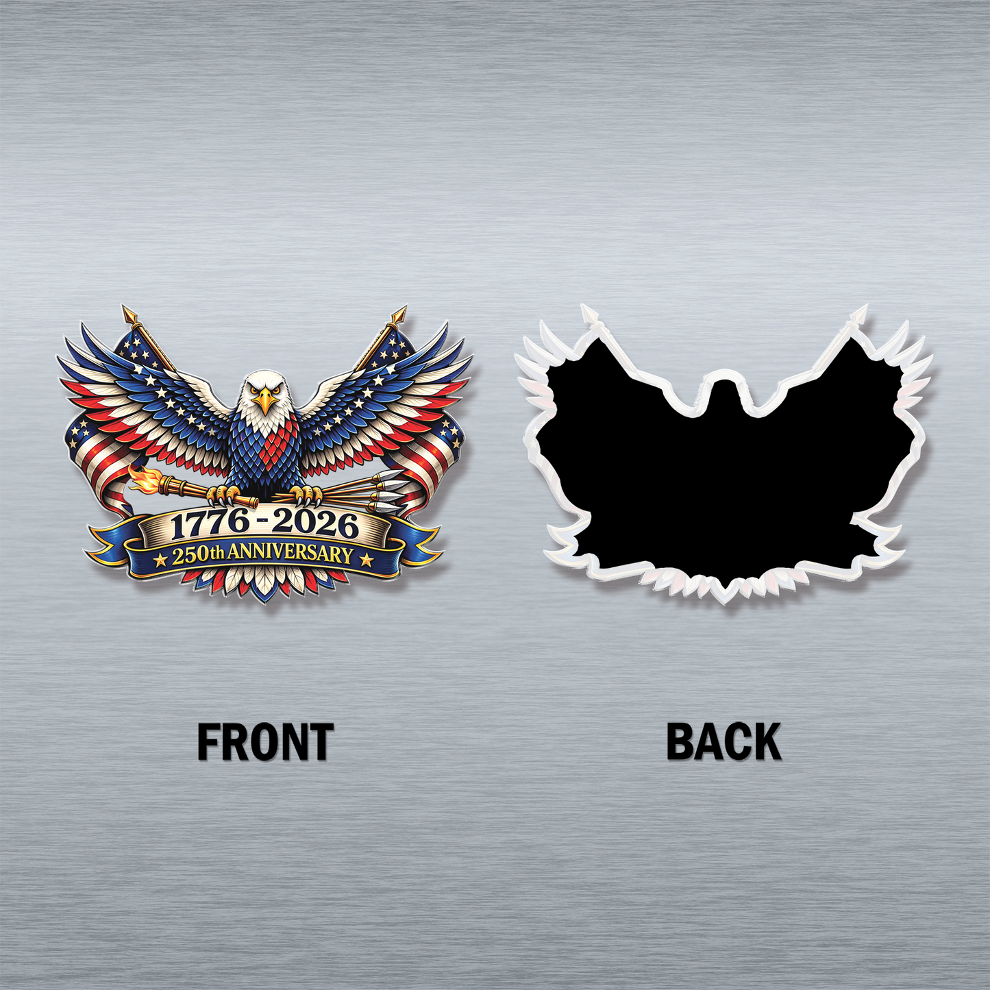 America 250 Years Anniversary Fridge Magnet | Patriotic 1776–2026 Semiquincentennial Eagle Decor 684629