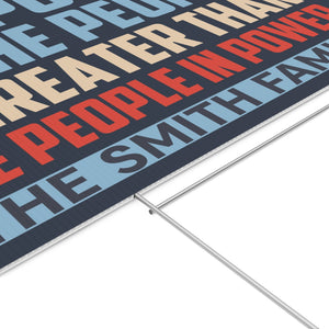 The Power Of The People Yard Sign – Personalized 8647 Anti Trump Protest Lawn Display, Custom Political Message Sign 682198