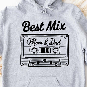 Best Mix of Mom and Dad – Funny Family T-Shirt | Funny Shirt for Parents, Family Matching Outfit | Mother's Day, Father's Day Gift 682271