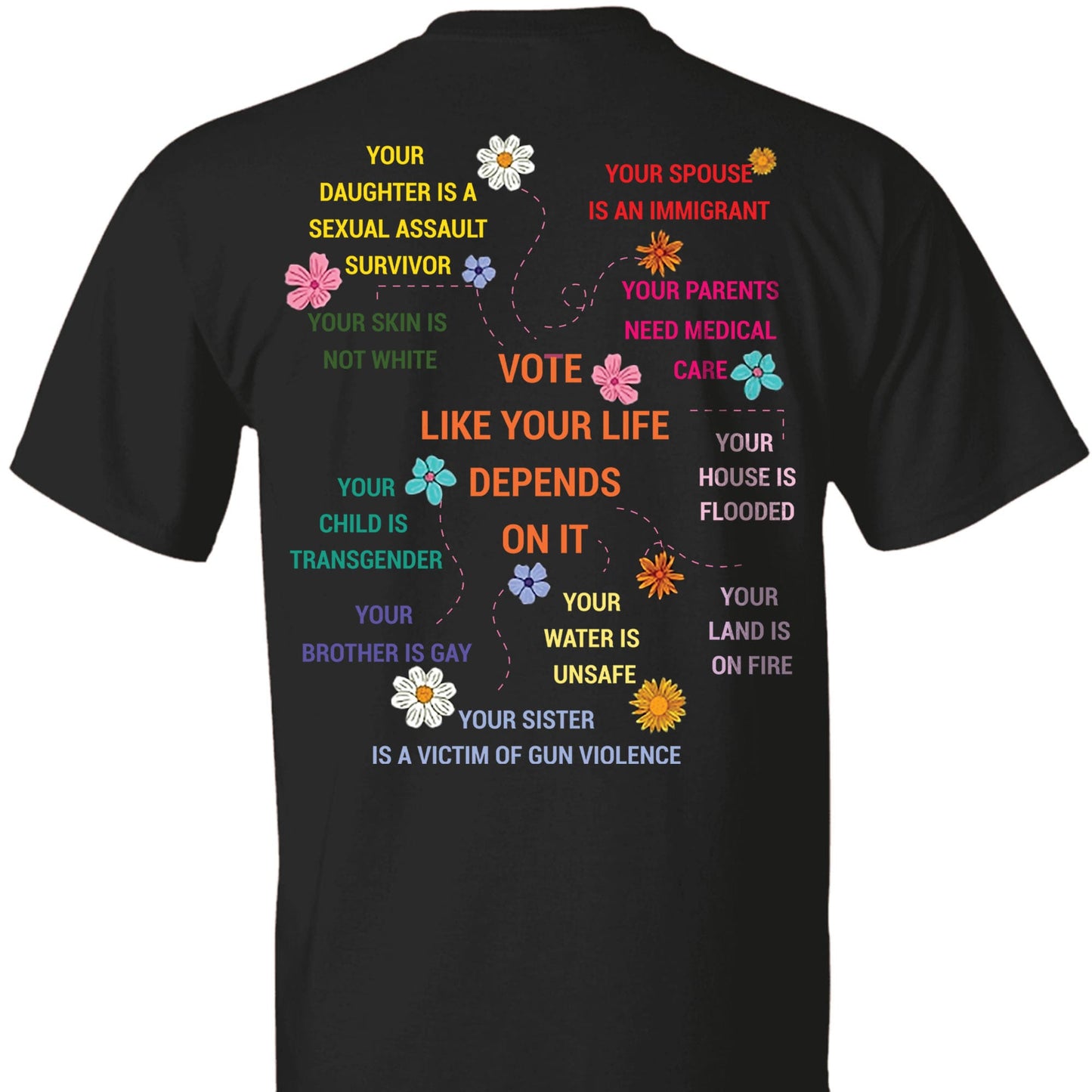 Vote As If Shirt | Equality Shirt | Democrat Shirt | Kamala Harris 2024 Backside Shirt Dark T1564 - KH2