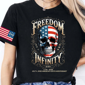 250 Years Of Freedom Infinity Shirt | Happy 250th Birthday USA | Patriotic 4th Of July Tee | America 250th Anniversary | Independence Day Shirt 682570