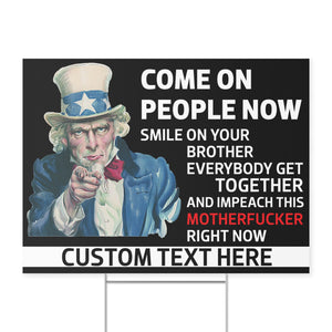 Impeach Trump Now Yard Sign – Personalized Anti Trump 8647 Political Lawn Display For Democrats And Anti MAGA Activists 682211