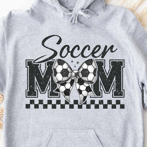 Retro Coquette Soccer Mom Sweatshirt – Game Day Mother's Day Gift For Sporty Mom, Stylish Game Day Apparel 682149