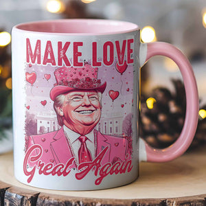 Make Love Great Again Mug, Valentine's Day, Retro Valentines Mug, Trump Lovers Gift, Funny Trump Valentine's Mug 681948 - GOP