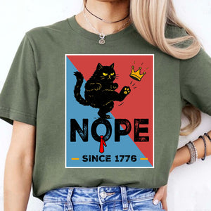 No Kings in America Black Cat Shirt, Anti-Trump Protest Shirt, Patriotic Democracy Shirt, No Kings in America, Not my President Shirt 682481