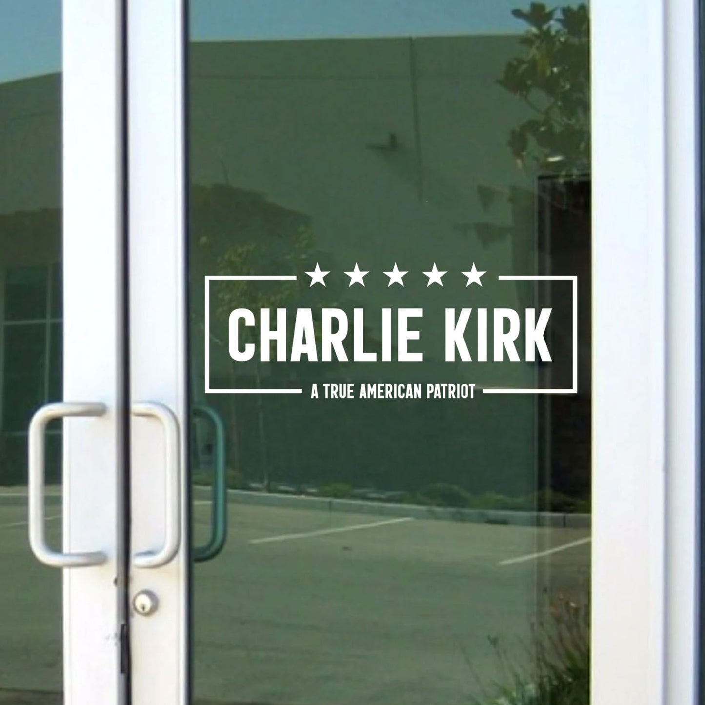 American Patriot Charlie Kirk Decal | Justice For Charlie Kirk Car Decal | Prayers Up for Charlie Sticker 683109