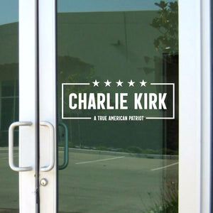 American Patriot Charlie Kirk Decal | Justice For Charlie Kirk Car Decal | Prayers Up for Charlie Sticker 683109