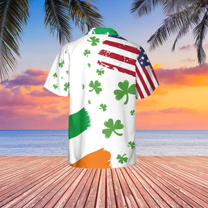 Trump St. Patrick's Day Hawaiian Shirt| St. Patrick's Day 3D Shirt | Irish Flag Hawaiian Shirt 681930- GOP