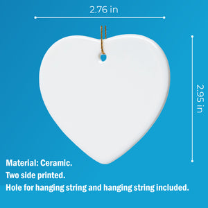 Thank You Mom Present Ornament, Personalized Custom Name Mothers Day Ceramic Ornament, Family Gift, Gift for Mom, Gift for Wife 682120