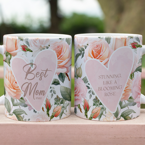Best Mom Ever Mug – Bright Mother's Day Gift For Mom Or Wife, Floral Coffee Cup 682140