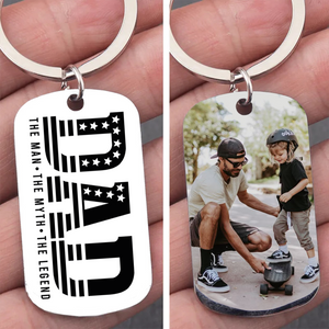 Dad The Man The Myth The Legend – Personalized Keychain | Father's Day Gift, Legend Dad Keepsake, Memory Gift for Dad 682275