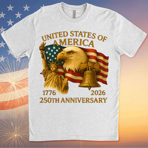 250 Years Anniversary USA Shirt | Happy 250th Birthday USA | America Anniversary 1776-2026 Bright Shirt 683037