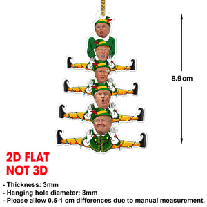 Donald Trump Elf Family Acrylic Ornament | Funny Cartoon Trump Christmas Ornament 683556 - GOP