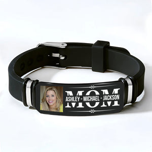 Custom Photo Mom Bracelet | Gift for Mom Wife, Mother's Day Gift | Personalized Unisex Print Bracelet 682192