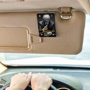 Donald Trump Autographed Car Visor Clip, Personalized Custom Visor Decoration for Car 683263 - GOP