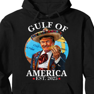 Trump Gulf Of America Shirt, Funny Trump With Taco Tee, 47th President Trump Shirt, Republicans Dark Shirt 682122 - GOP