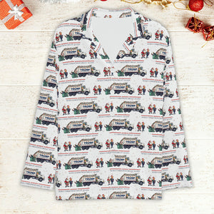 Trump Make Christmas Great Again Pajamas, Trump Xmas Holiday Pajamas, President Trump Garbage Truck Pajamas 681832 - GOP