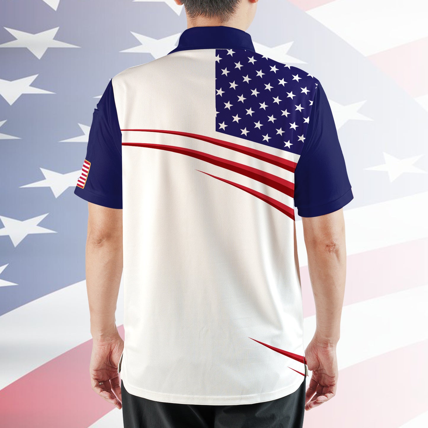 USA 250 Years Polo Shirt, Patriotic American Flag Golf Polo, 4th Of July AOP Polo Shirt 685302