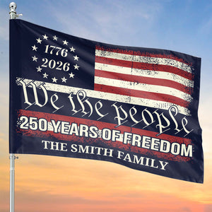 Personalized 250 Years Of Freedom Flag | Happy 250th Birthday USA Flag | America 250th Anniversary Flag | Patriotic 4th Of July House Flag Garden Flag 682490
