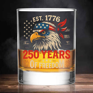 250 Years Of Freedom Whiskey Glass | Happy 250th Birthday USA Whiskey Glass Beer Glass 683730
