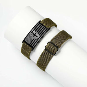 Custom Best Dog Dad Ever Nylon Bracelet for Men | Personalized Nylon Wristband | Stocking Stuffer for Men 683912