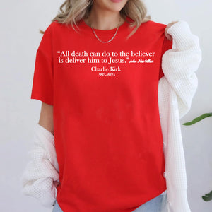 Pray For Charlie Kirk Shirt | Charlie Kirk Red Shirt | We Wear Red Charlie Kirk Birthday October 14 | Red Freedom Shirt 683075