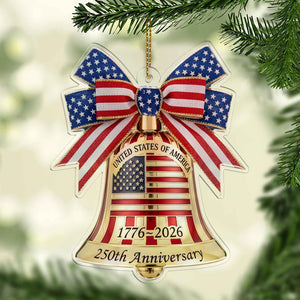 250 Years of the USA Acrylic Ornament | 250th Anniversary 1776–2026 Liberty Bell Ornament for Christmas Decor 683161