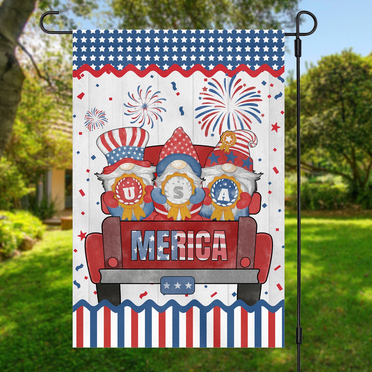 4th Of July Independence Day Garden Flag C747