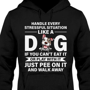 Pee On It And Walk Away - Live Preview Custom Your Dog Tee - Personalized with Your Own Dog Photo C931