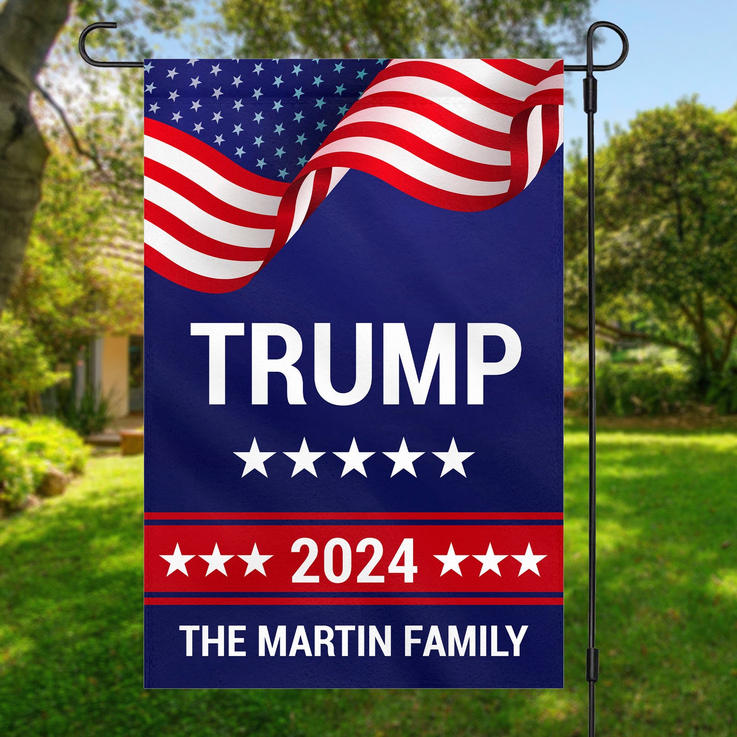 Trump 2024 Flag | Donald Trump Homage Flag | Donald Trump Fan Garden Flag C899 - GOP