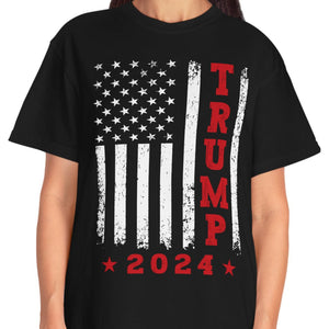 Trump 2024 American Flag Vintage Shirt | Donald Trump Homage Shirt | Donald Trump Fan Tees | Personalized Custom Trump Shirt C984 - GOP