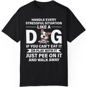 Pee On It And Walk Away - Live Preview Custom Your Dog Tee - Personalized with Your Own Dog Photo C931