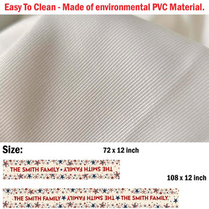 Personalized Custom Text Table Runner | 4th Of July Table Runner For Kitchen 682328