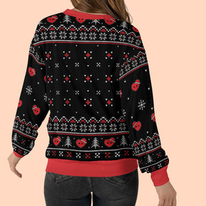 It's Not Easy Being The Best Wife Ugly Sweater, Personalized Custom All-Over-Print Sweatshirt, Gift For Wife Mom Grandma 683459