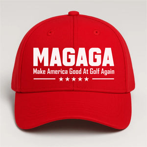 MAGAGA Printed 2D Baseball Cap | Make America Good At Golf Again Hat | Gift For Golfer - 683184