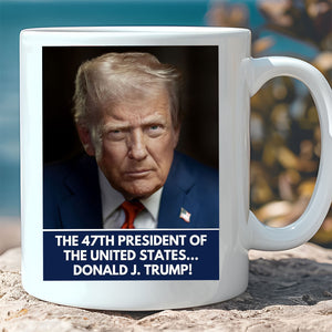 47th President Trump Mug | Trump Gift for Him | Independence Day Patriotic Coffee Cup | MAGA Supporter Political Gift 682449 - GOP
